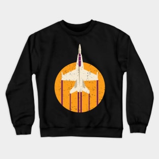 F-18 Hornet Jet Fighter Airplane Crewneck Sweatshirt